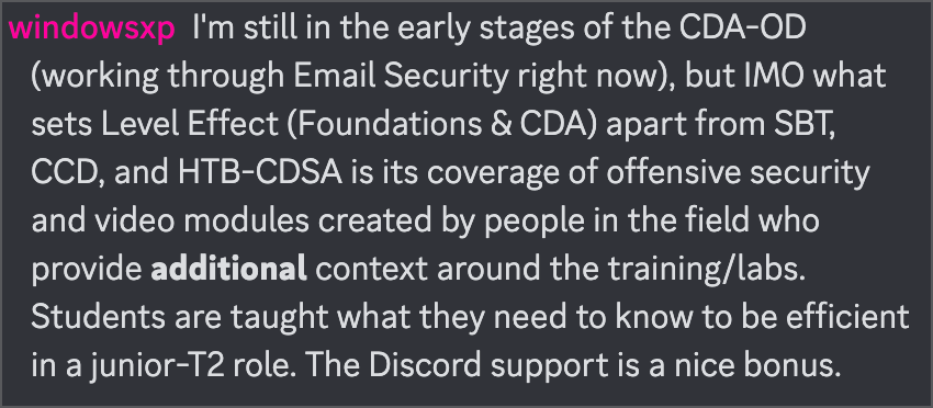 CDA shoutout better than BTL CCD