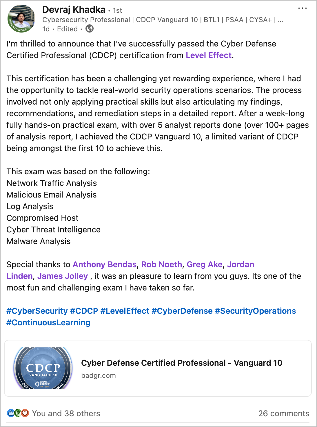 CDCP shoutout dev