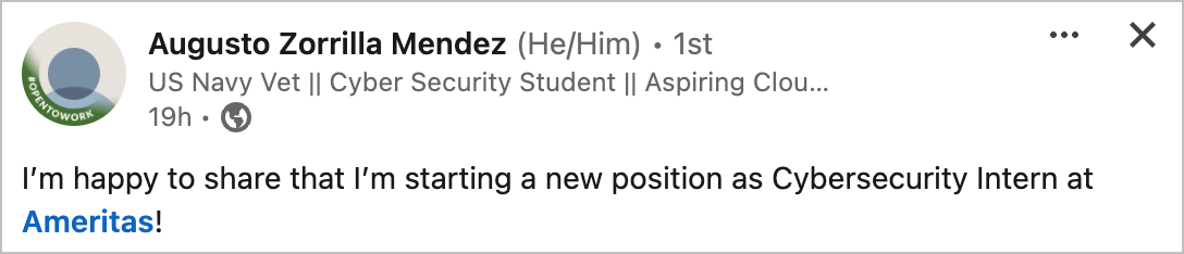 Augusto CDA Hired