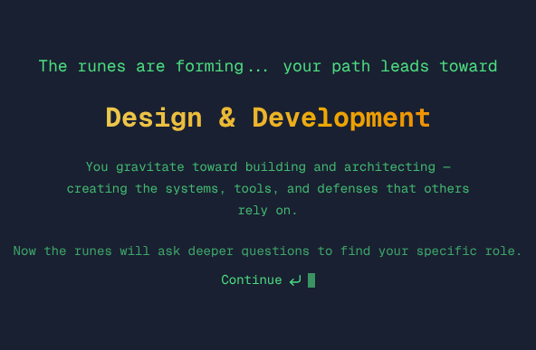 Quiz reveals your category